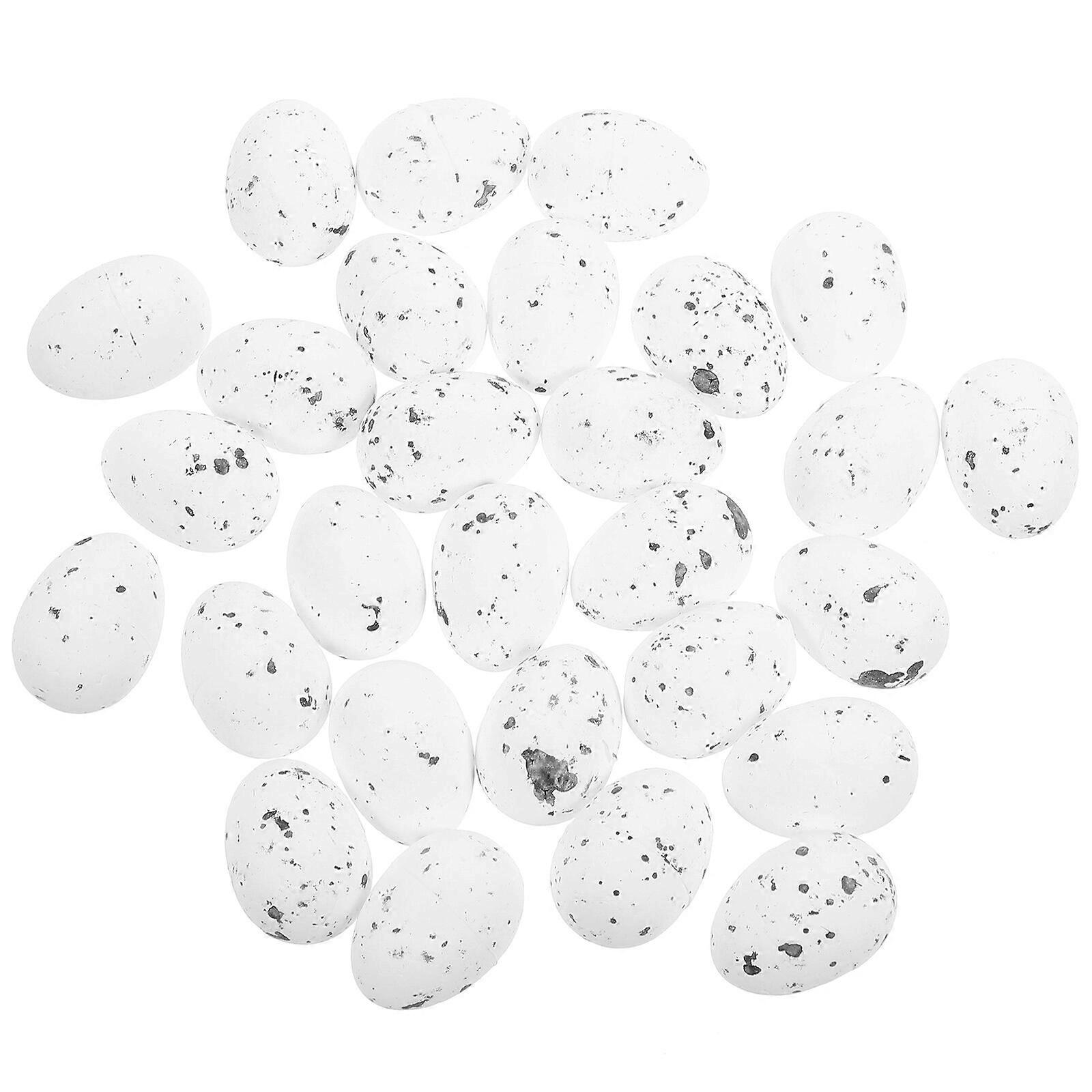 50pcs Easter Eggs Festive Foams Adornment Simulation Egg DIY Accessories