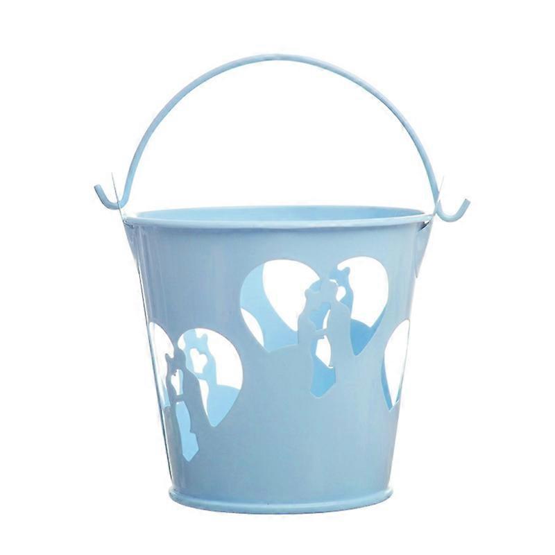 Modern Style Multi-purpose Candy Storage Bucket Metal Beautiful Hollow Heart Shape Snack Storage Bucket for Party