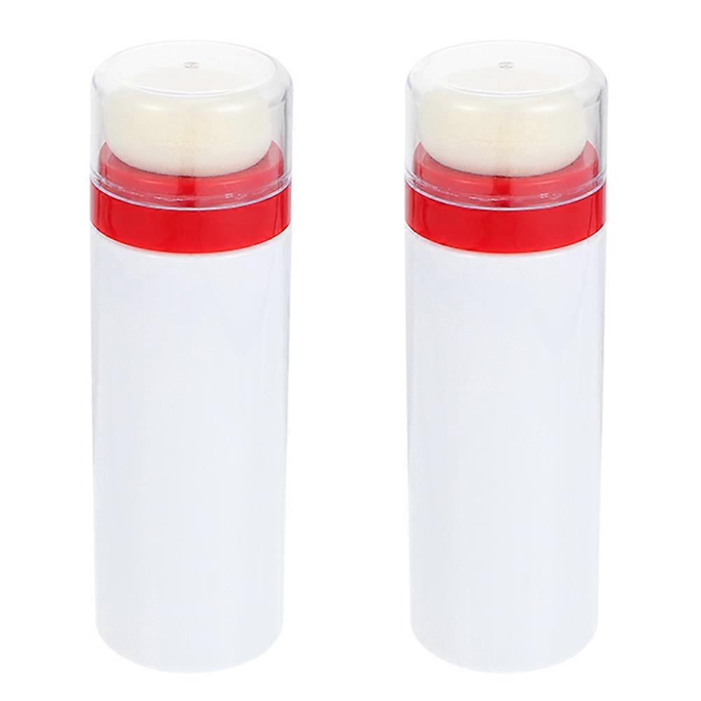 2 Pcs Infant Talcum Powder Containers Puff Boxes Baby Powder Boxes Bottles