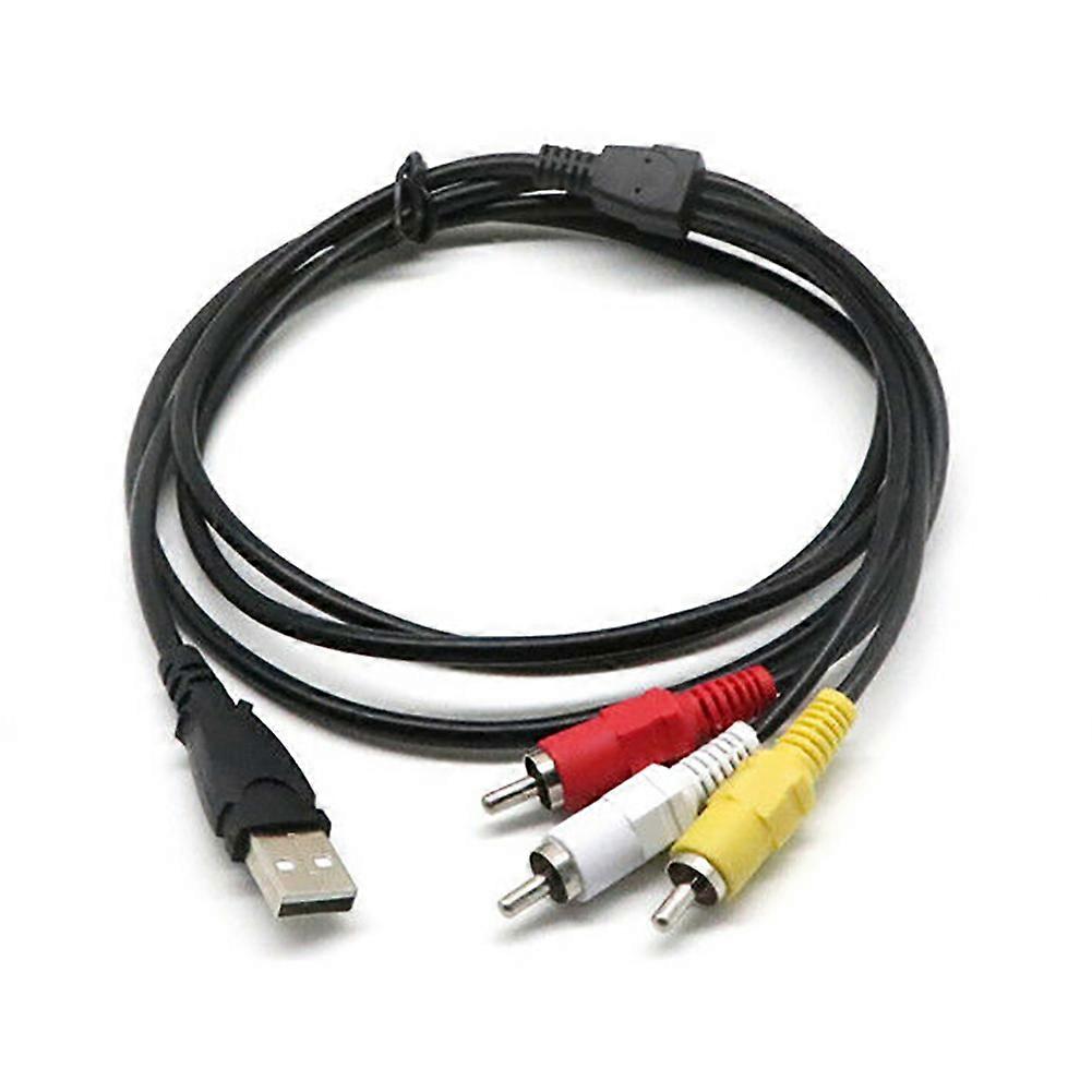 Men's Light Rca To Usb Fe Aux Audio Video Camcorder Adapter Av Converter Cable Size 3
