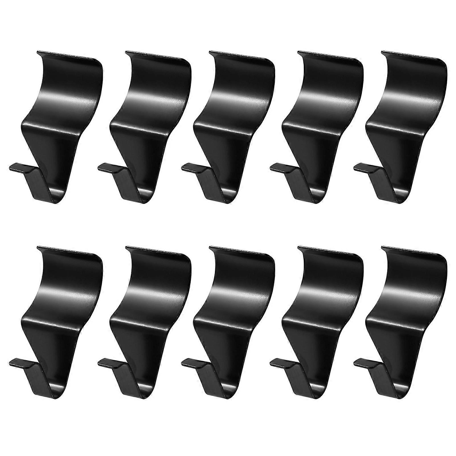10Pcs Storage Hooks Rustproof Corrosion Resistant Not Easily Deformed Polished Surface Simple Installation Hanging Wall Hooks Jikaix