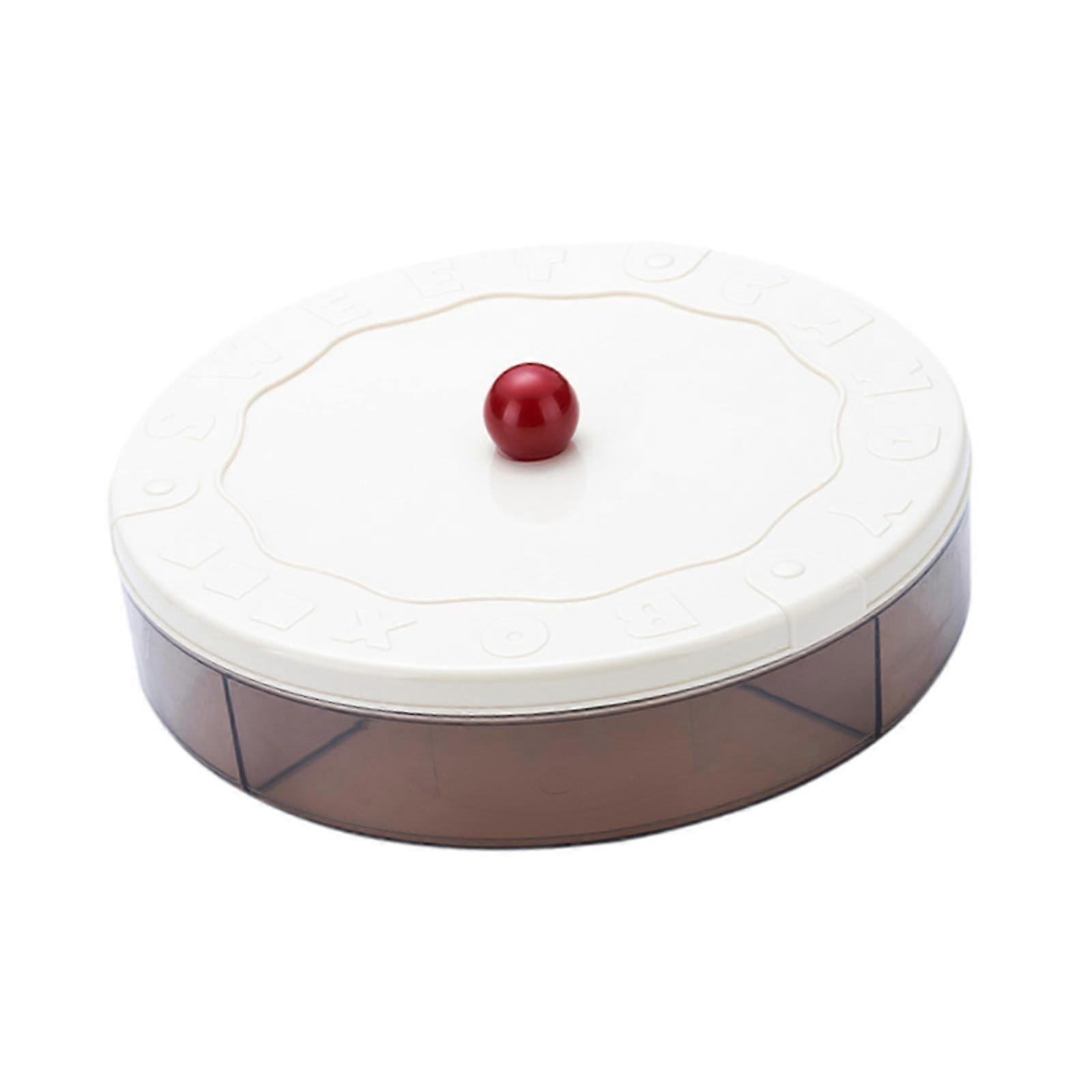 Food Storage Box Container Nuts Storage Platter for Dining Room Kitchen Home Single layer red