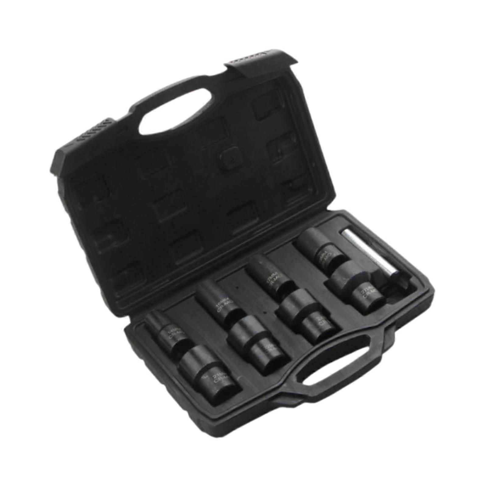 8Pcs Impact Socket Set Sturdy Professional Repair 1/2 inch Drive Nut Sockets