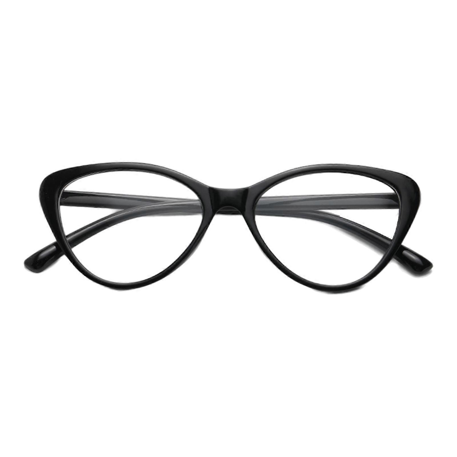 Blue Light Blocking Glasses Unisex Clear View Kitty Eye Shape Frame Strong Hinge Smooth Transparent with Rim Eye Protection Clear Bluelight Glasses Sp