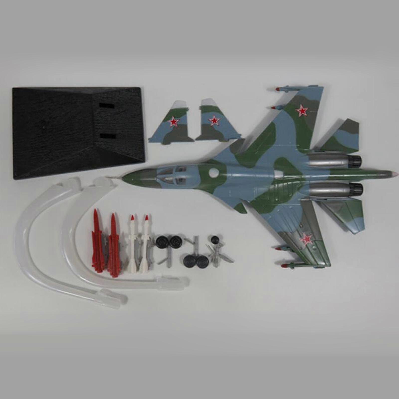 1:72 Aircraft Toy SU34 Fighter Model with Stand Detachable Simulation Plane Model for Gift Table Collection Souvenirs Bedroom