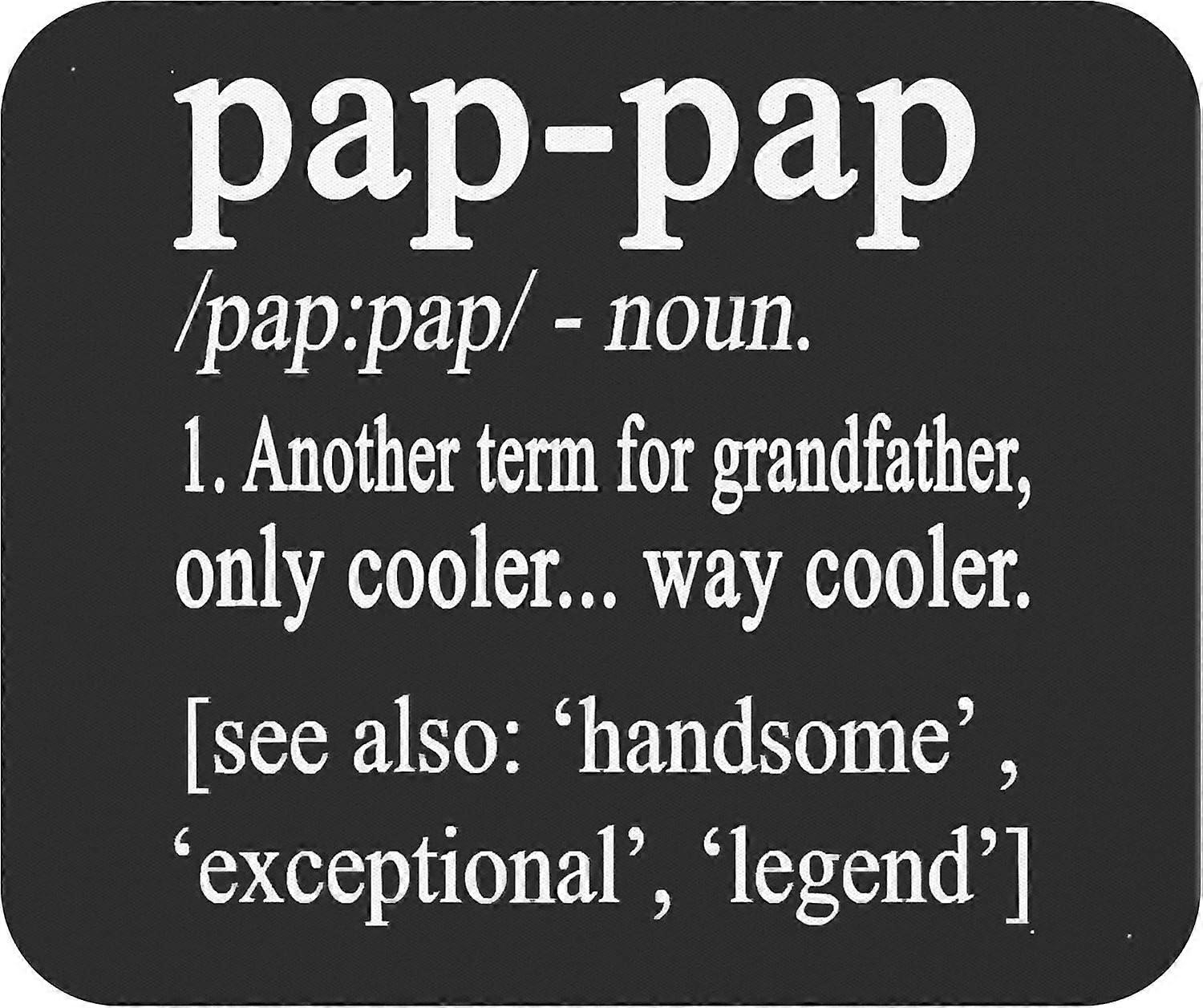 Grootvader Mousepad Vader dag Mousemat - Pap Pap Gifts Opa Vaders Dag Office Canvas Pap-Pap T