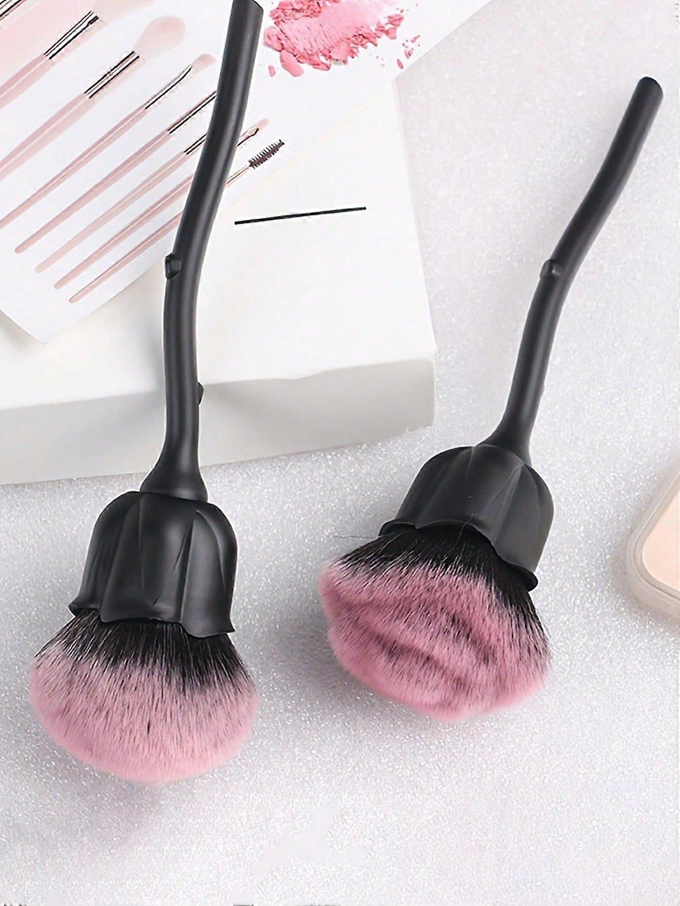 1pc Nail Art Brush With Flower Shape, Popular Manicure Tool For Polishing And Dust Cleaning