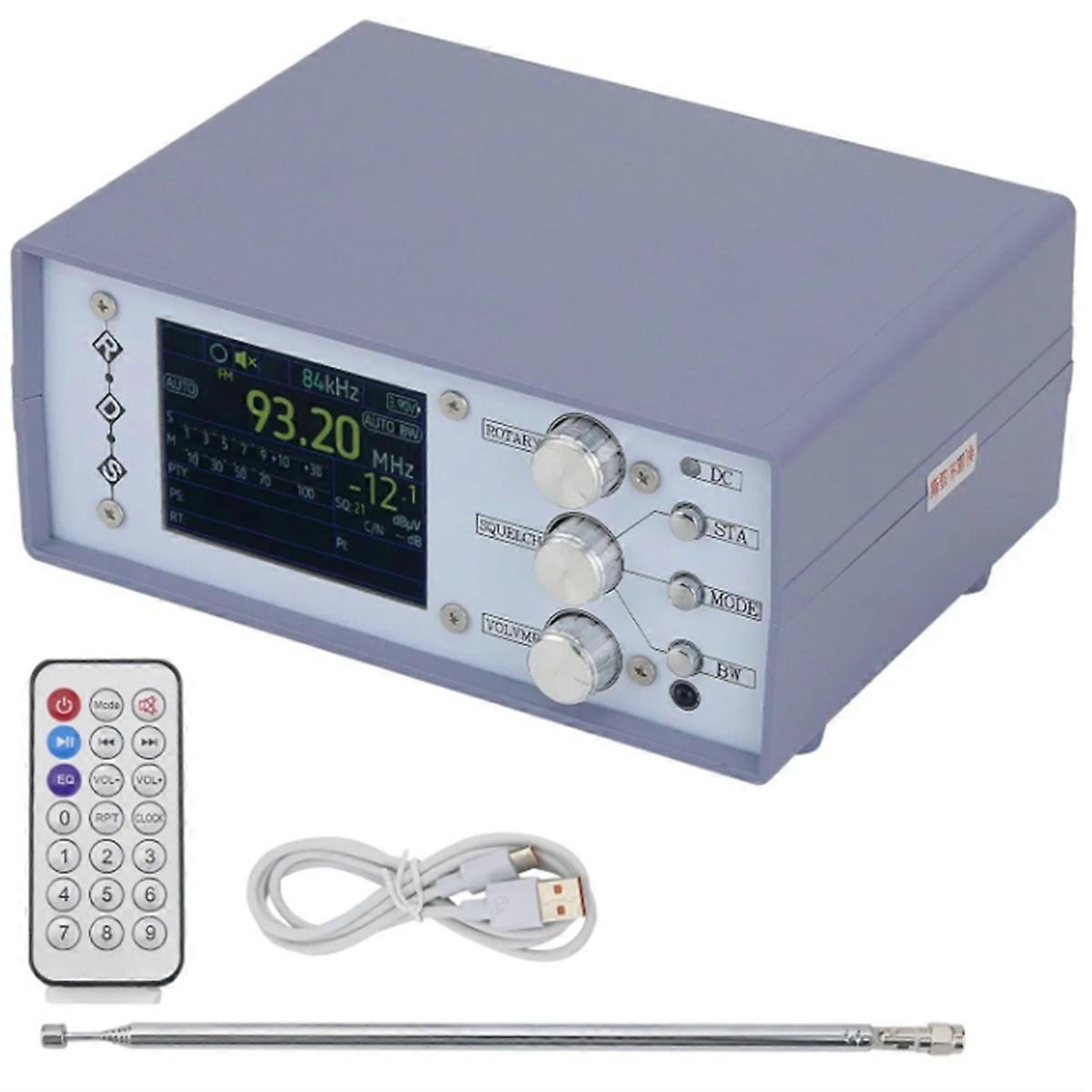 TEF6686-Desk Blue Desktop Radio for RDS AM FM SW Full Band Radio with One Loudspeaker