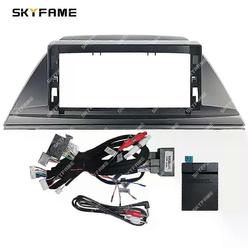 Applies to Car Frame Fascia Adapter Canbus Box Decoder Android Radio Dash Fitting Panel Kit For BMW X3 E83