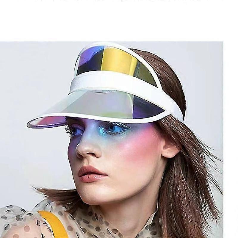 Sun Visor Hat Women Men Girls Adjustable Sport Beach Headwear Outdoor Uv  Protection Sunhat Transparent Clear Cap