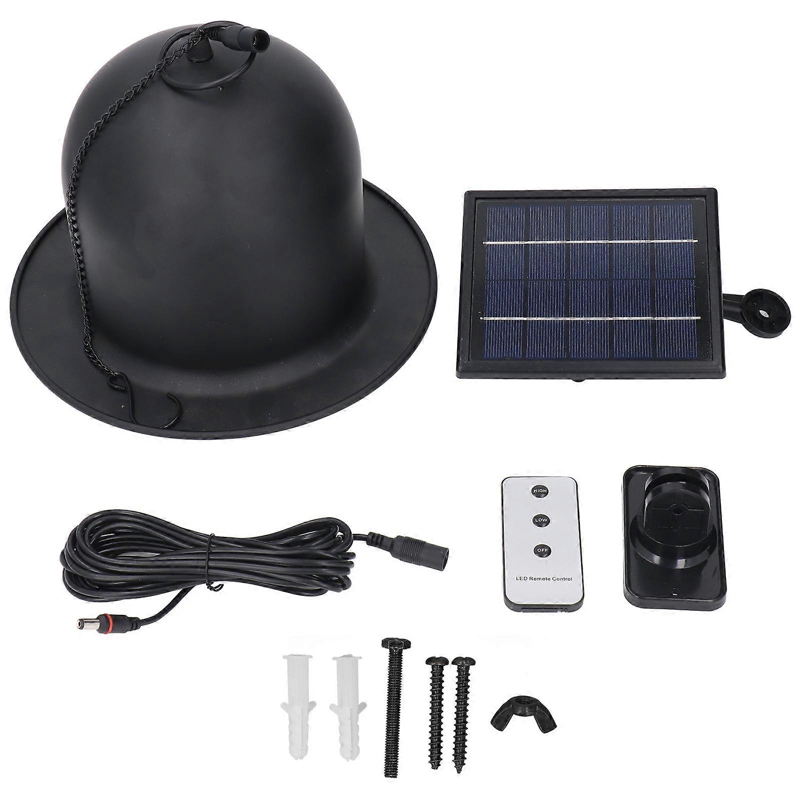 E26 Shed Adjustable Brightness Remote Control Sensor Warm IP65 Waterproof Solar Pendant Light for Garden Patio Workshop