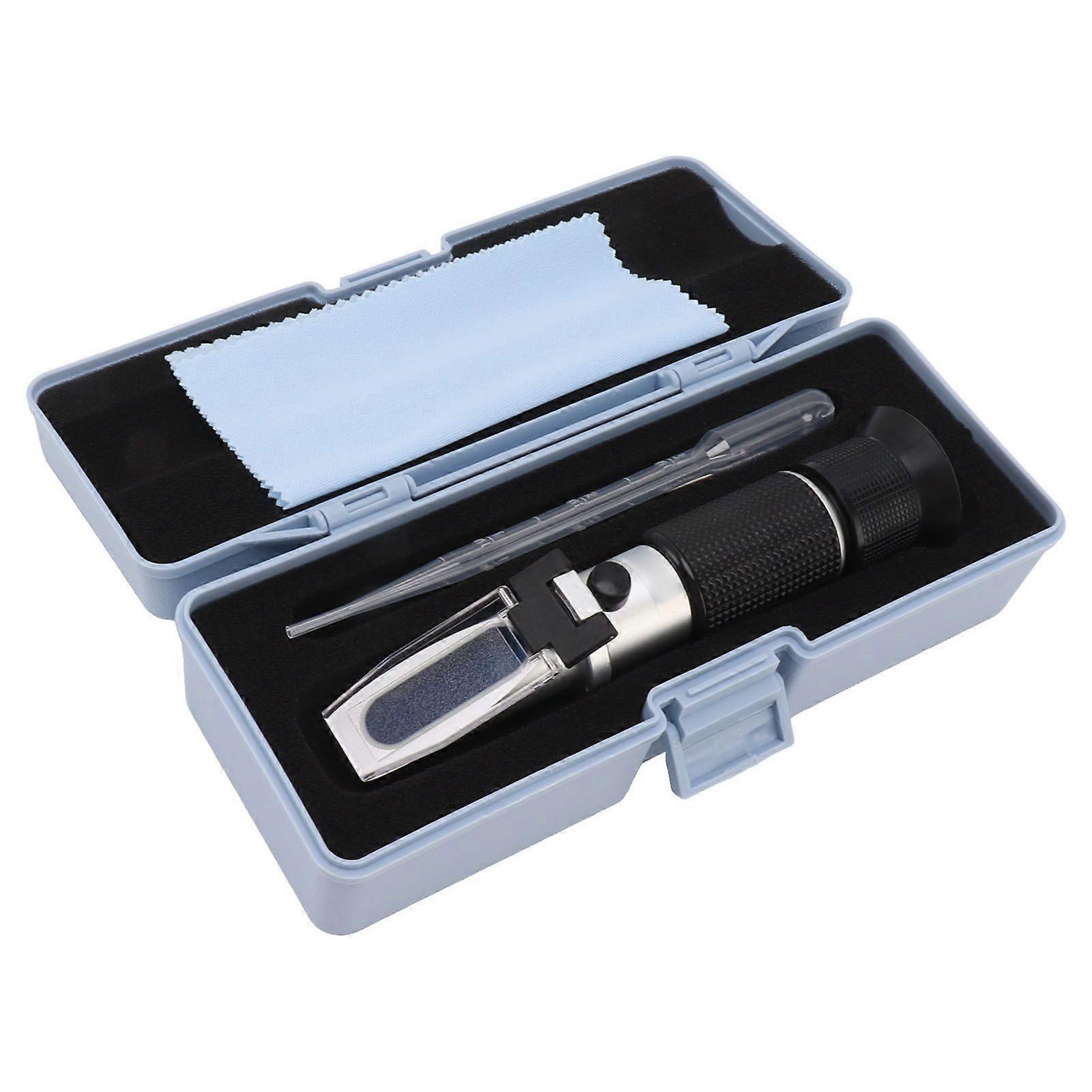 Milk Meter Refractometer 0 to 20 Percent Handheld Refractometer with Auto Temp Compensation for Protein Moisture Test