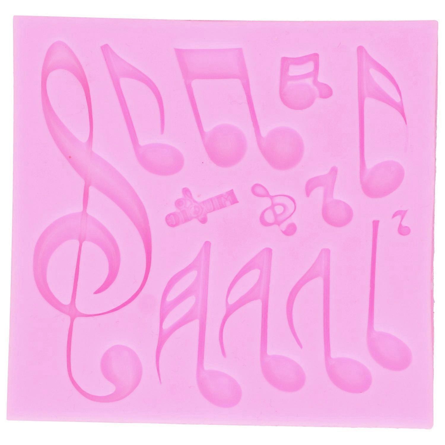 DIY Silicone Mold 13‑Cavity Musical Note Cake Chocolate Soap Aromatherapy for Ultralight Clay