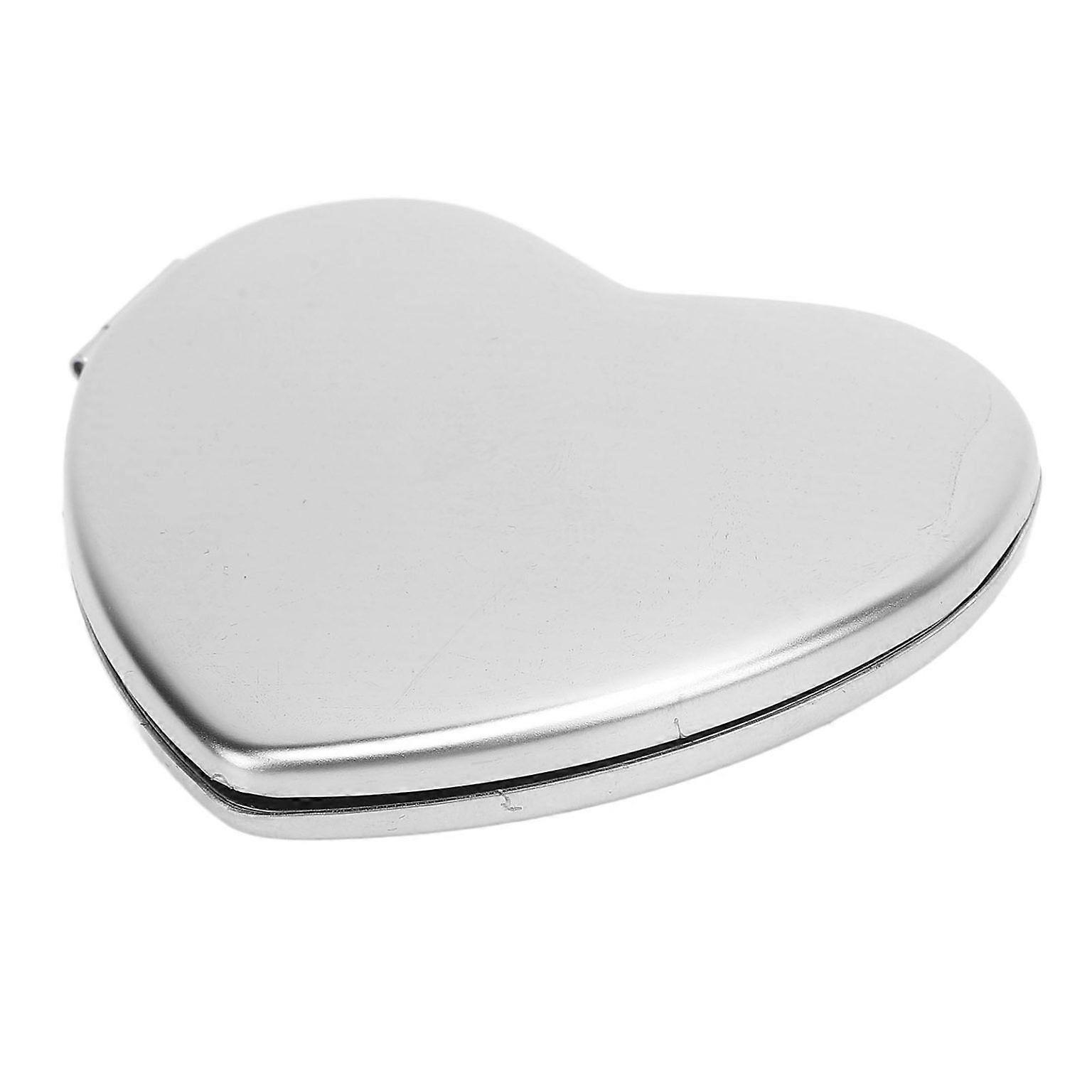 Double-Sided Stainless Steel Compact Makeup Mirror