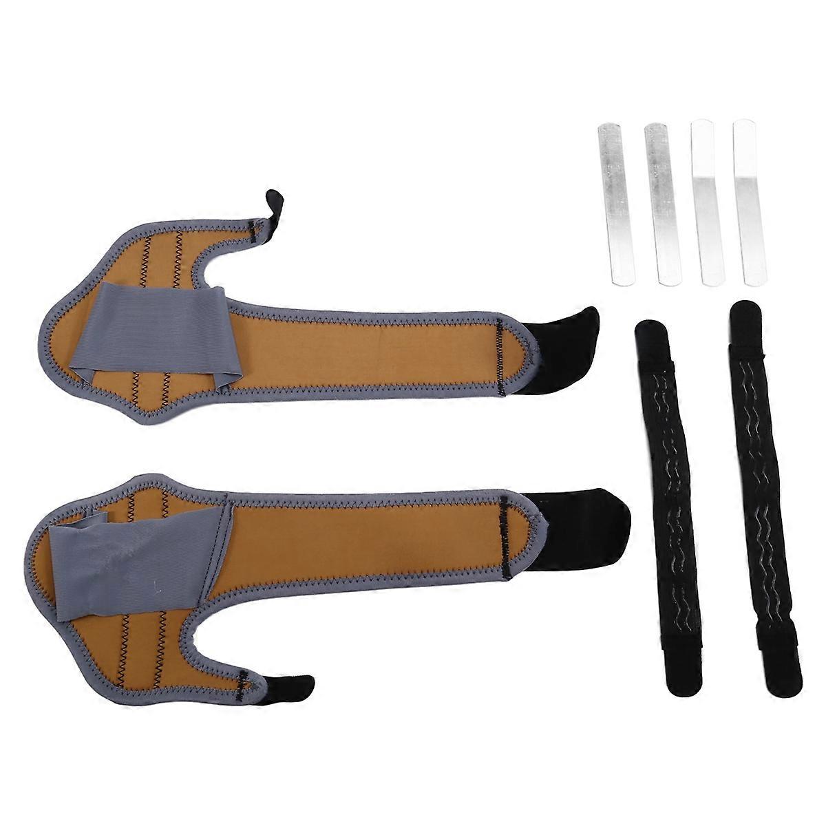 1 Pair Corrector Toe Straightener Adjustable Splint with 2 Angle Bar, Toe Separator for Women & Men