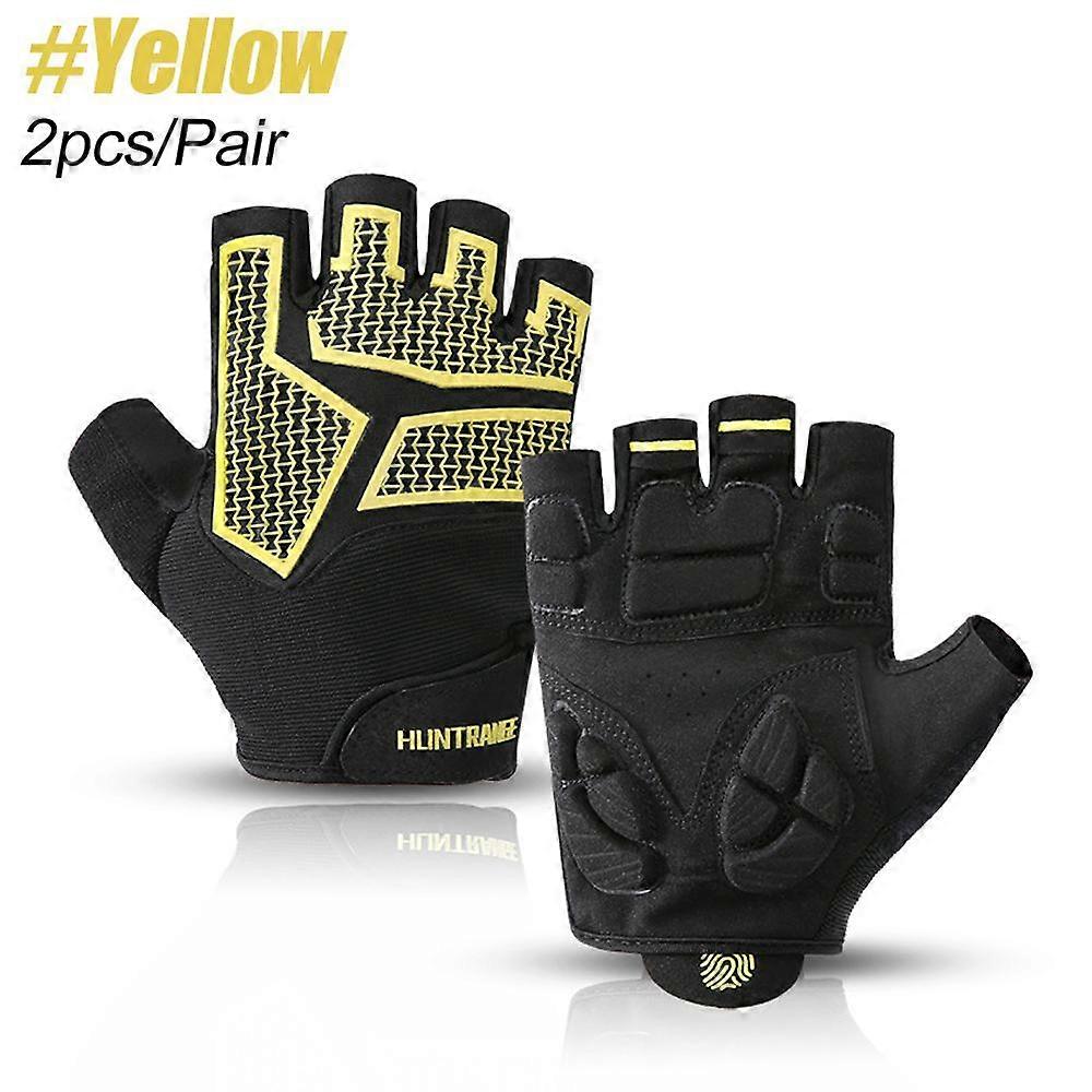 1 Pair of Cycling Gloves Mountain Bike Gloves Anti-Slip Shock Absorbing Padded Cycling Gloves Suitable for Fitness Cycling Training
