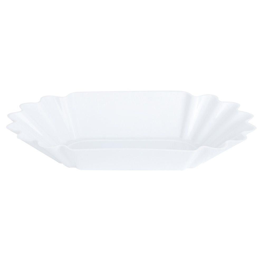 Food Grade PP Plastic Coffee Bean Display Dish Sample Tray Storage Container Kitchen AccessoryWhite