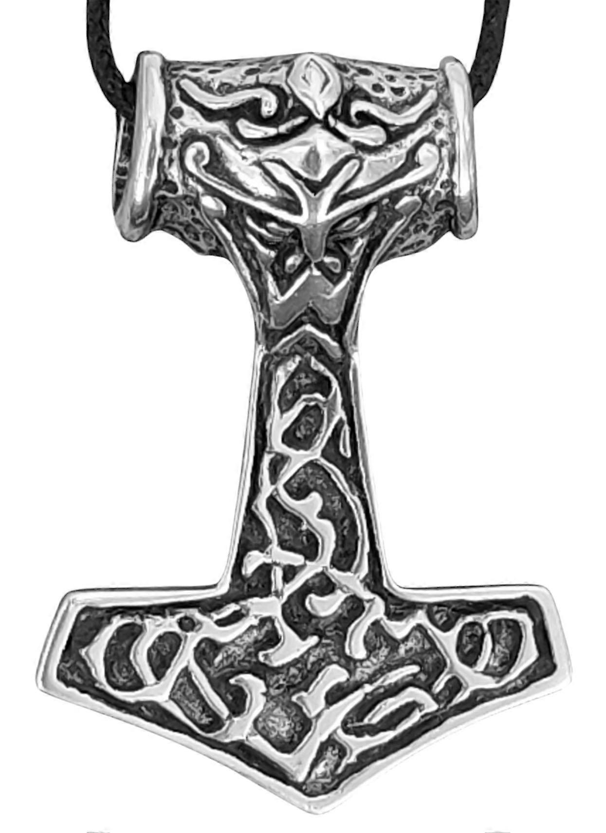 Kombi 77 Martillo de Thor con Cadena de Rey - Plata