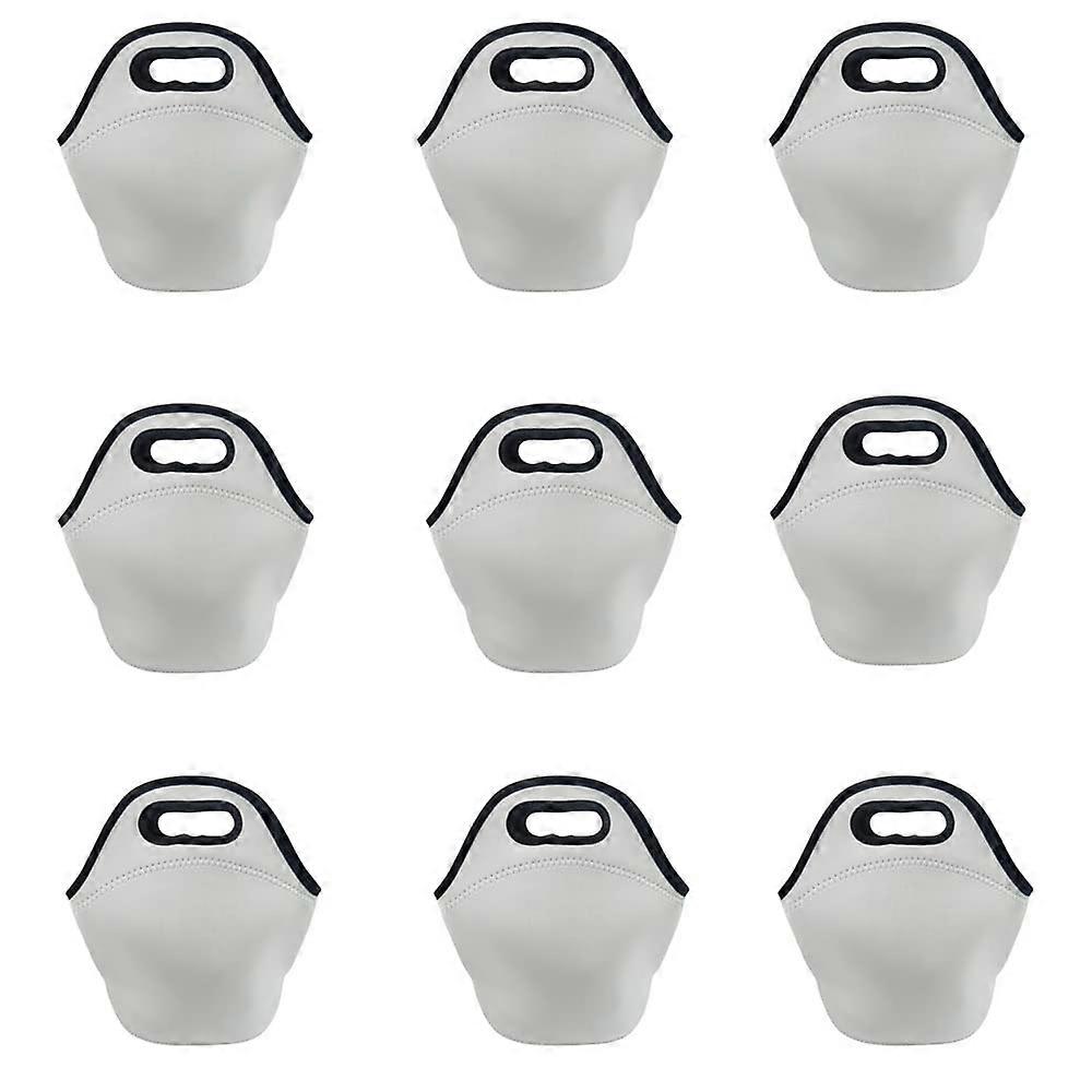 ​6-Pack 11.8x11.8-Inch Insulated Lunch Bags - Sublimation-Reusable Zipper Case​