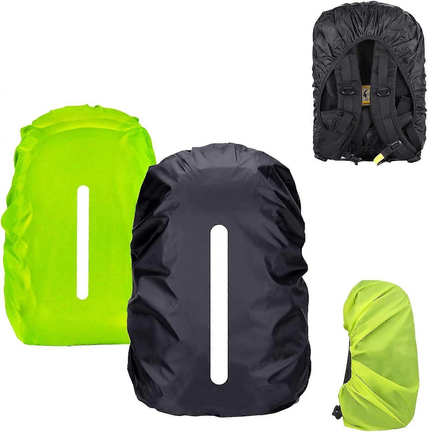 Waterproof Backpack Cover Reflective Backpack Cover Rainproof Cover 2 Pieces