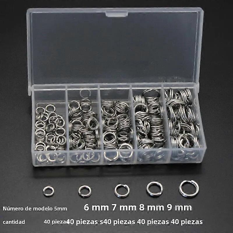200 Pcs Double Flat Ring Ocean Fishing Ring Set Burle Brand Major Ring Bending Tool
