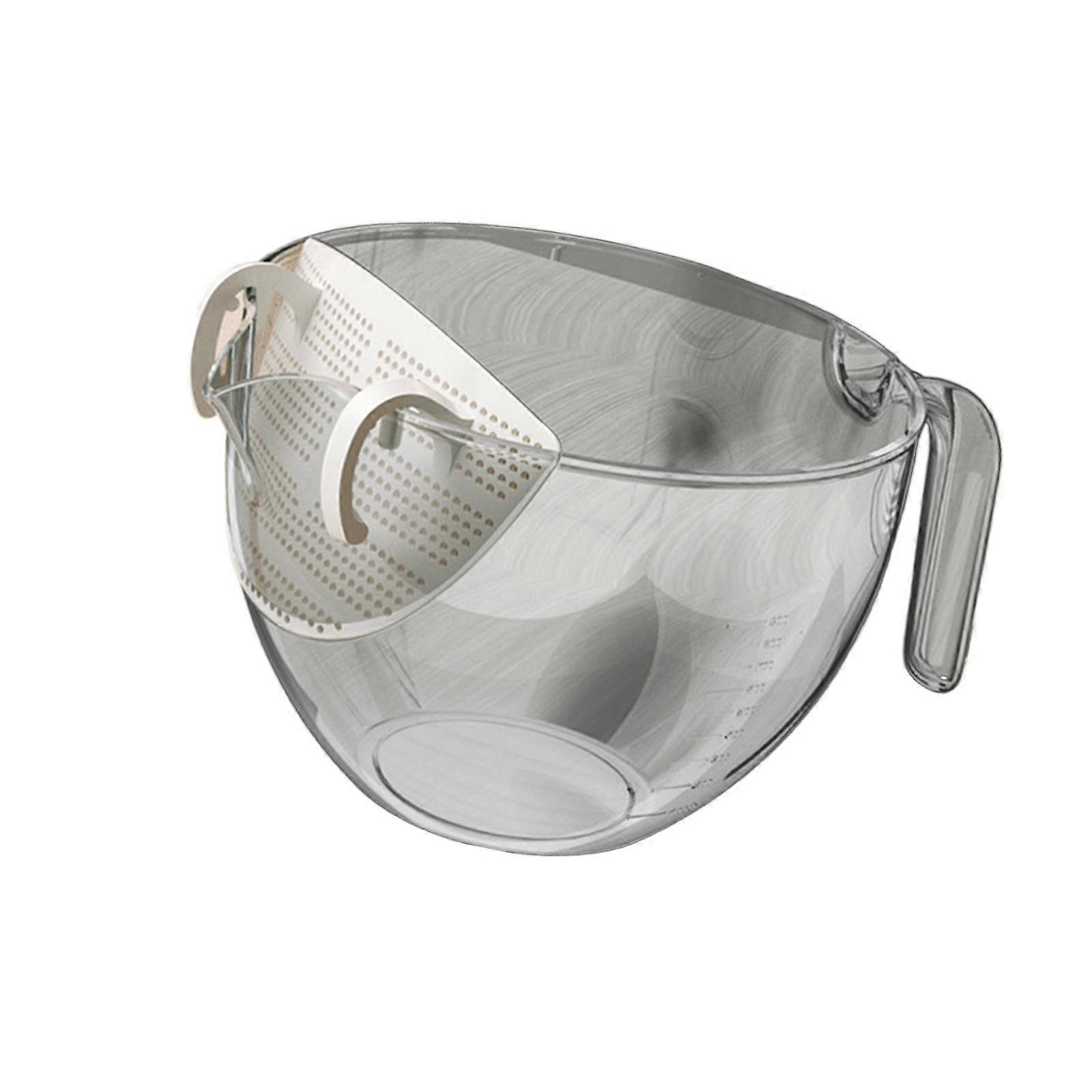 Rice Washer Strainer Bowl Vegetable Strainer Multifunctional Filter with Side
