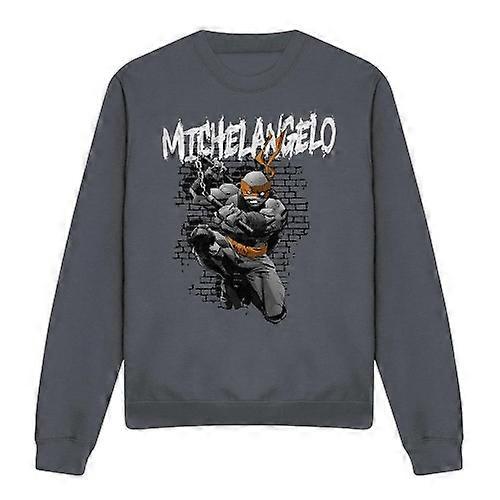 Teini-ikäinen mutantti ninjakilpikonnat unisex aikuinen Michelangelo collegepaita