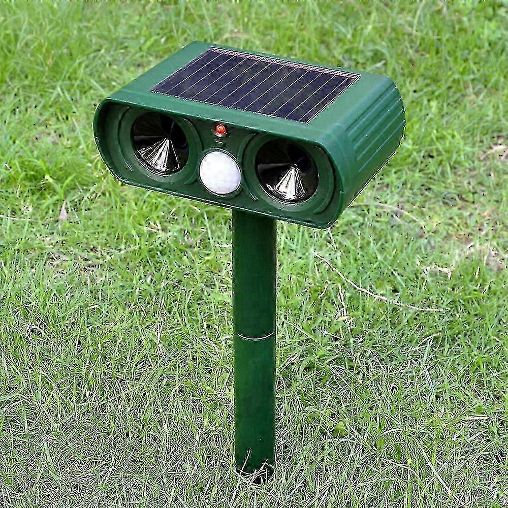 Ultrasonic Garden Cat Repeller, USB or Solar Powered, Cat Repeller with Ground Stake