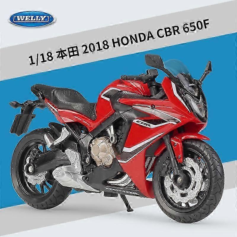 1:18 نموذج دراجة نارية هوندا CBR 650F موديل 2018 الجديدة من سبائك المصنع، نموذج دراجة نارية، لعبة سباق مصغرة لمجموعة هدايا