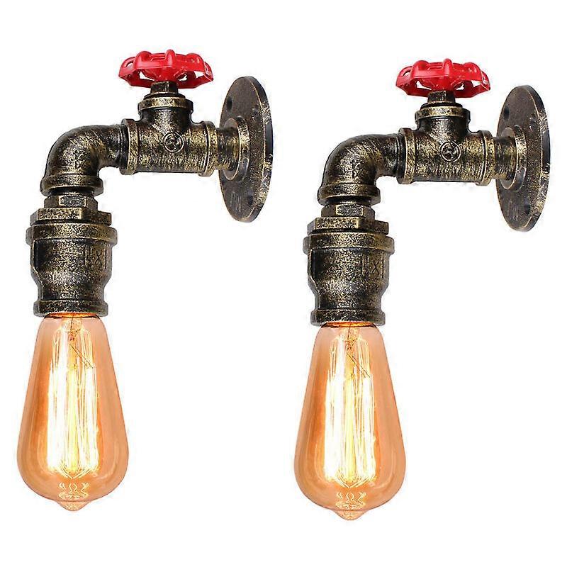 2 pieces - vintage wall light - Bronze - without light source