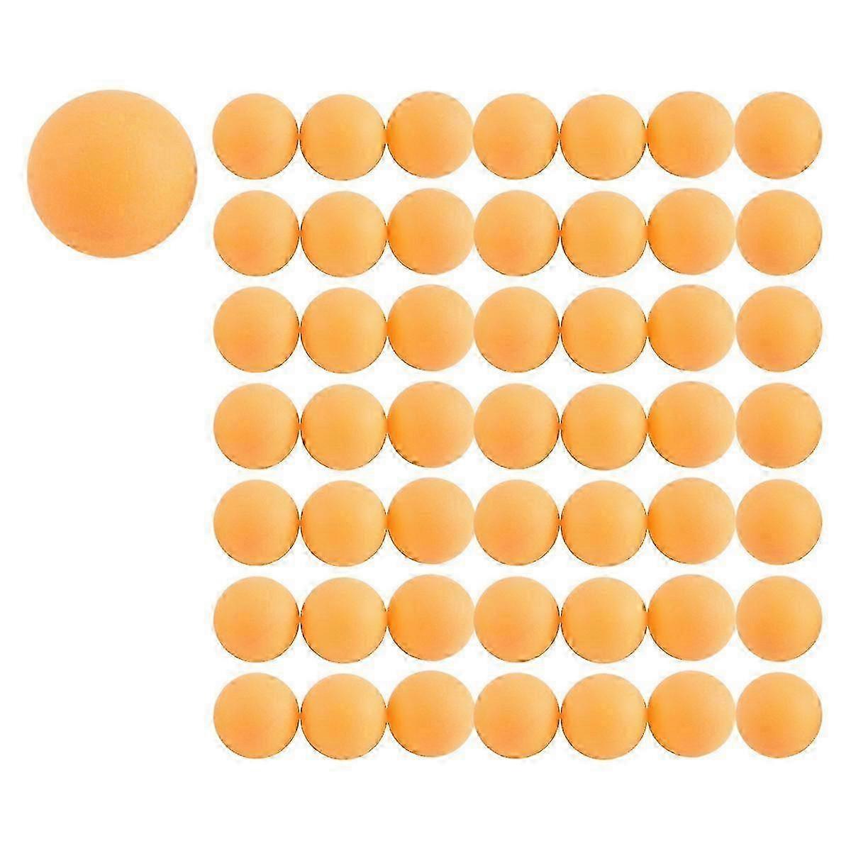 50- Pack Premium Pong Balls Advanced Training Table Ball Seamless Balls Orange