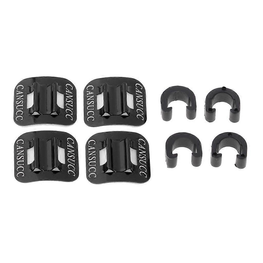 Bicycle Stick-on Guides with C Line Clips Cable Clip Fixed Black