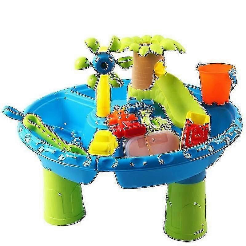 Beach Toy Table Sand Water Table Play Sand Pool Play Water Large Round Table Sand Play Water Tool Se