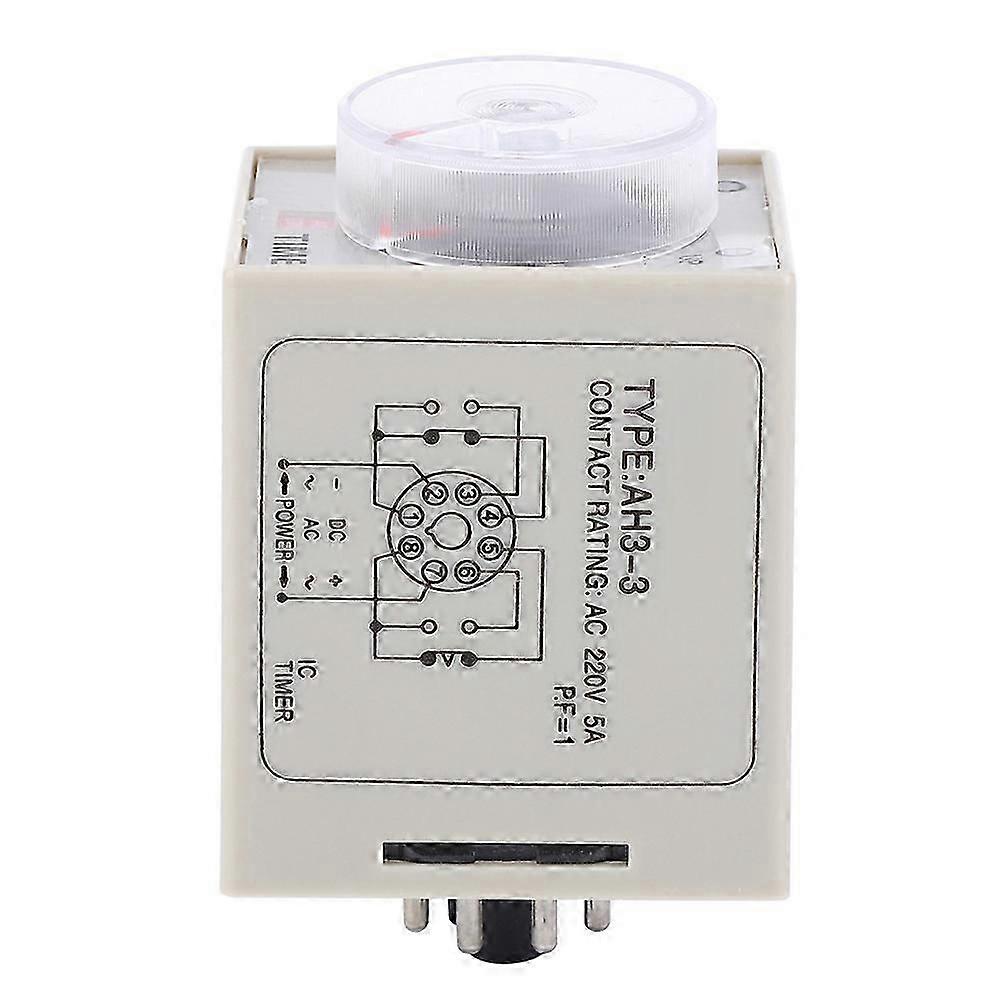 AH3-3 Time Relay Adjustable Delay Timer Switch AC 220V for Automatic  Control System
