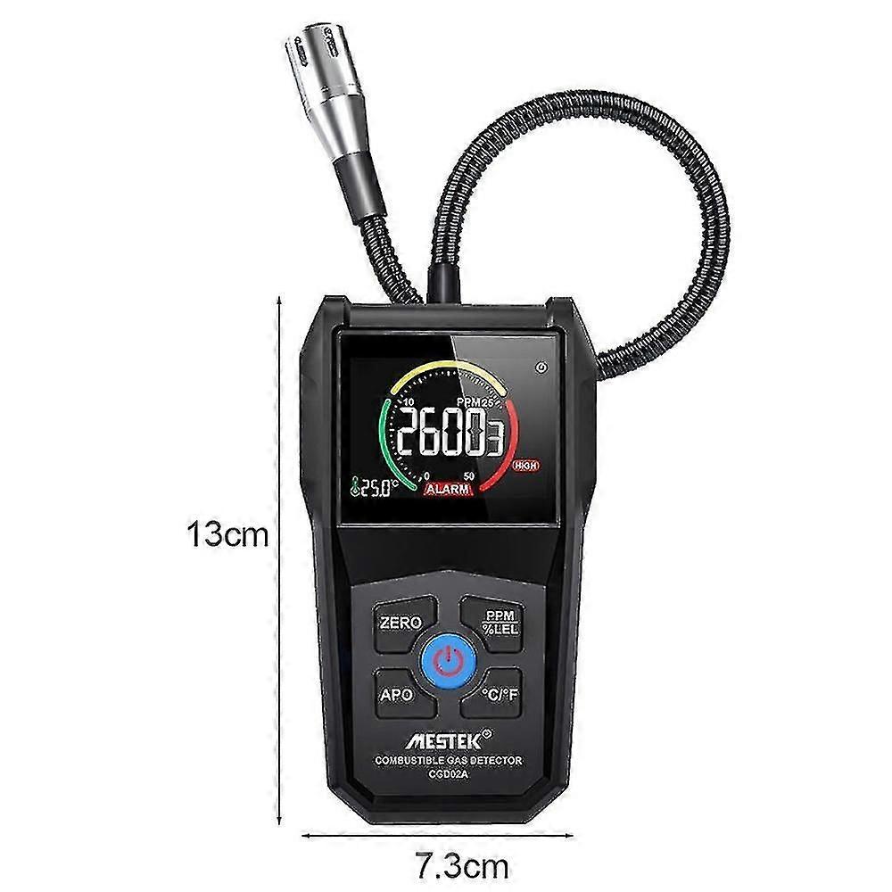 Air Analyzer Gas Leak Detector Gas Analyzer Sound Alarm Ppm Meter Combustible Gas Flammable Natural