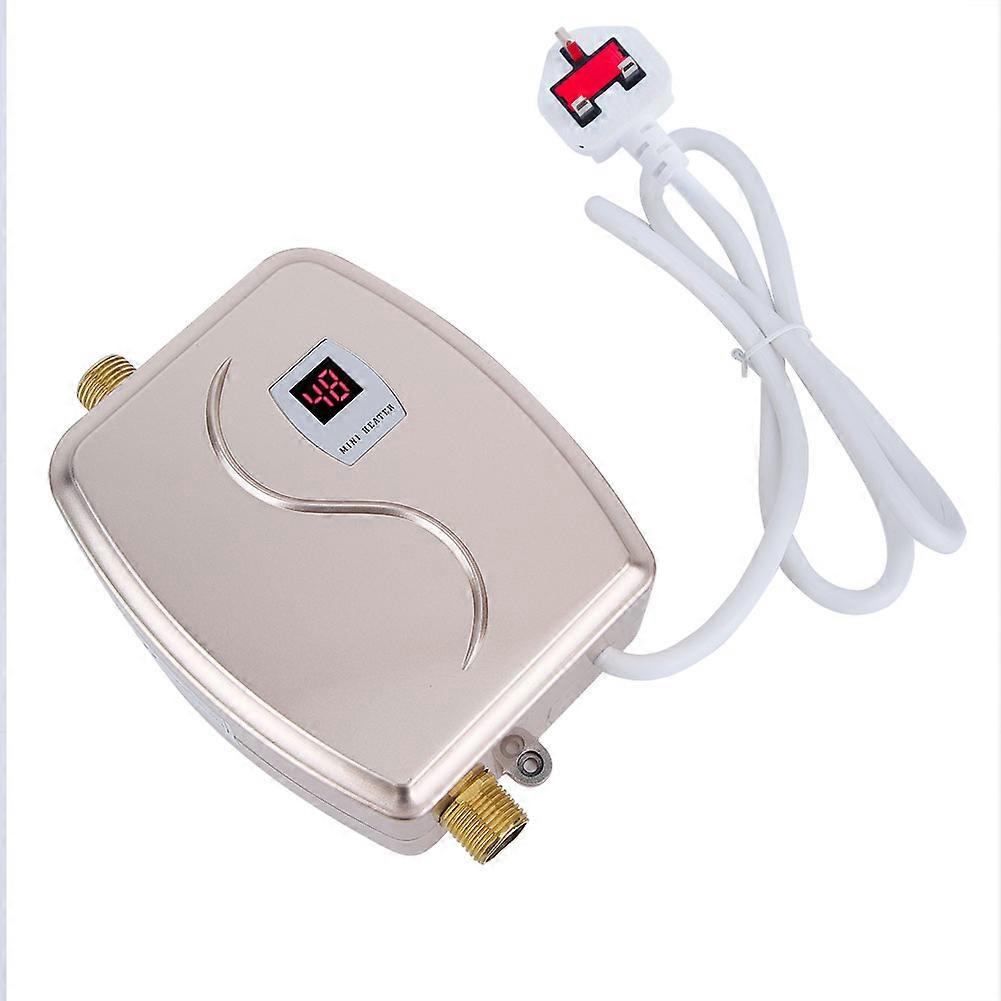 Mini Design Water Heater For Bathroom And Kitchen, With Constant Temperature Control & Automatic Standby Mode, Adjustable By Water Flow (Compact