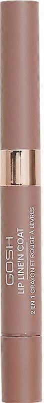 Gosh Lip Line’n Coat 2 in 1 Lipstick #002-Burnt Cinnamon 2 ml