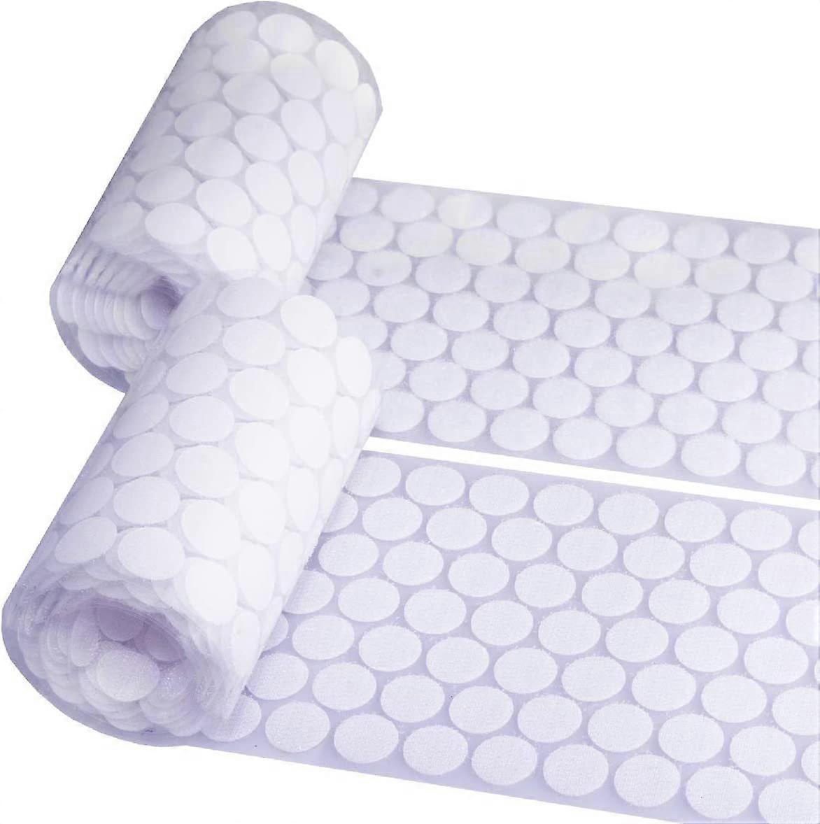 Strong Adhesive Self Adhesive Dots, Hook & Loop Dots for Classroom, Office, Home (24 Pairs)