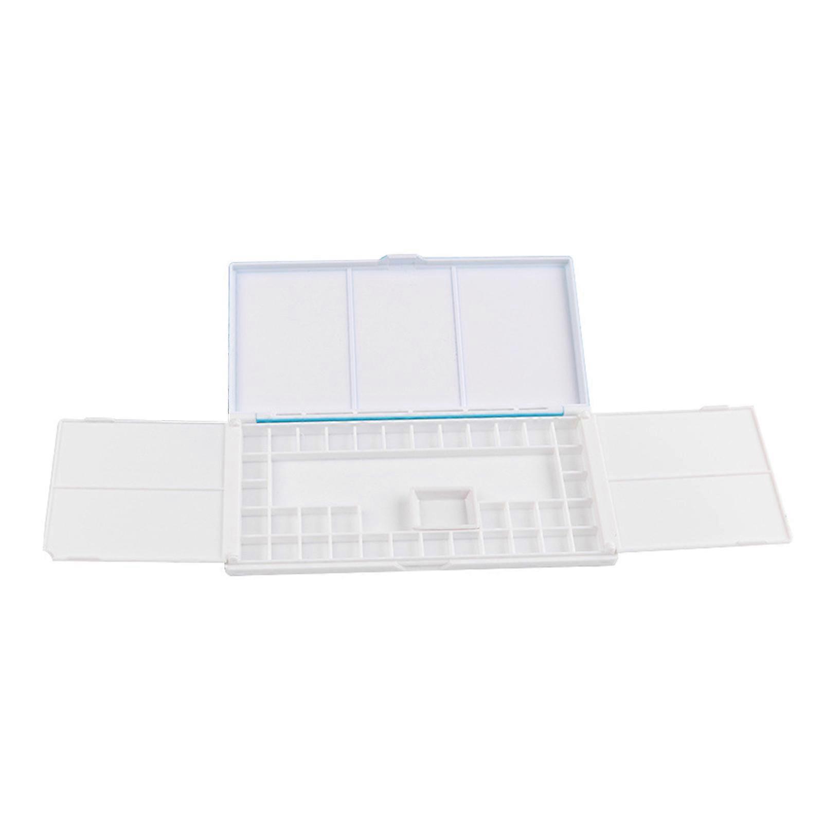 Watercolor Palette with 2 Additional Spacious Mixing Areas Folding Paint Tray Easy to Clean Suitable for Painting Lovers