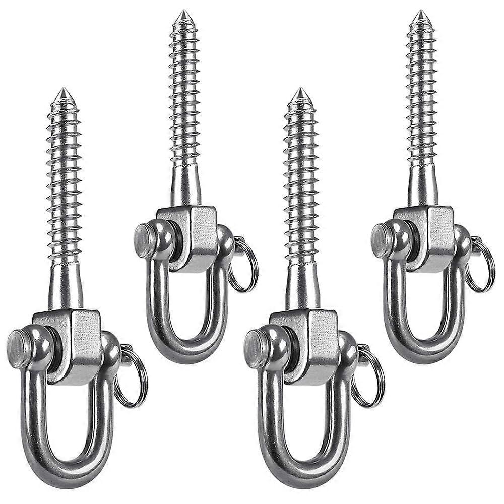 4 Pack Swing Hangers Swing Set Hooks Stainless Steel Hammock Hooks for Porch Swing