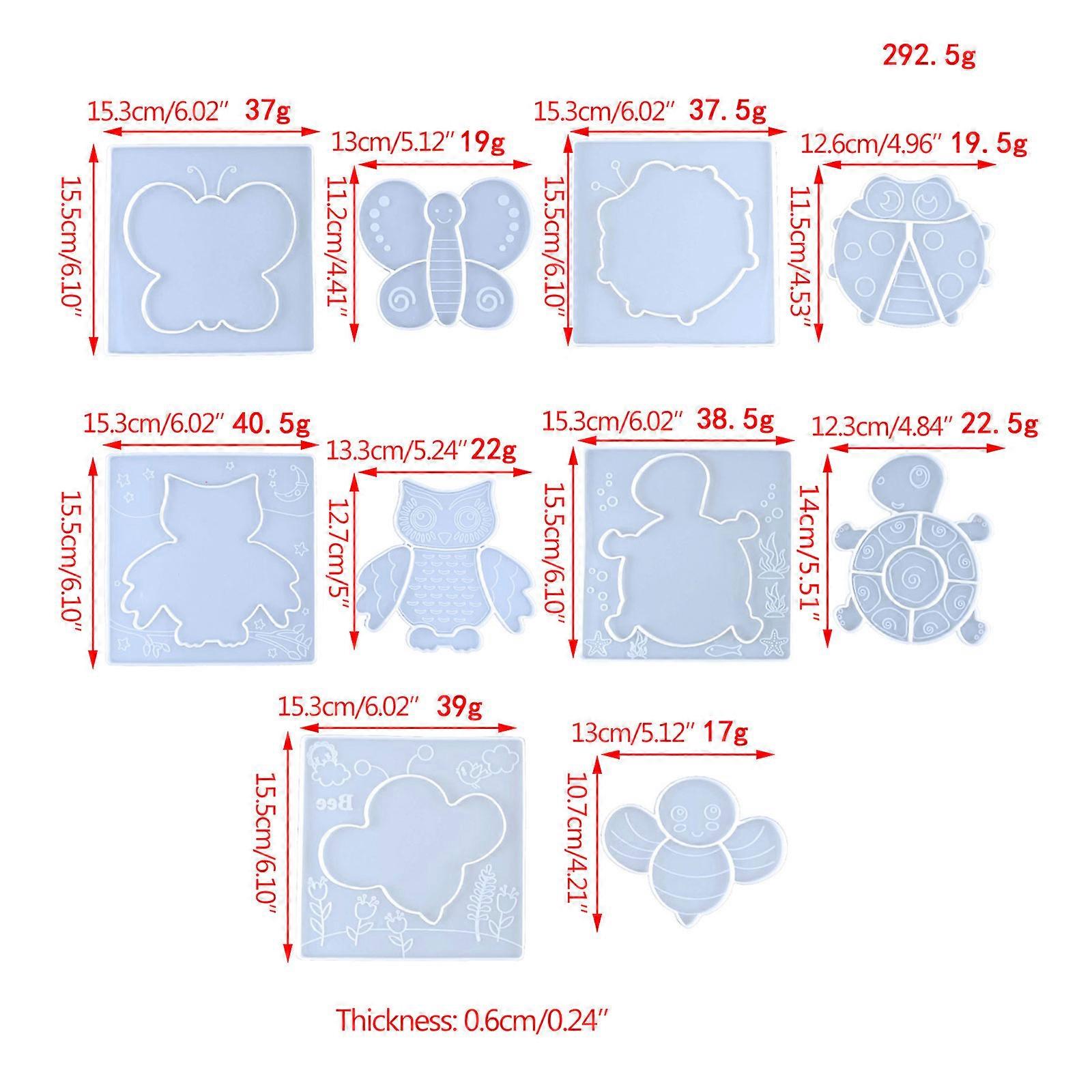 בעלי חיים סיליקון עובש פאזל ילדים בגיל הרך תינוק פאזלים קריקטורה למידה חינוכית שרף עובש מתנה הכנת לילדים