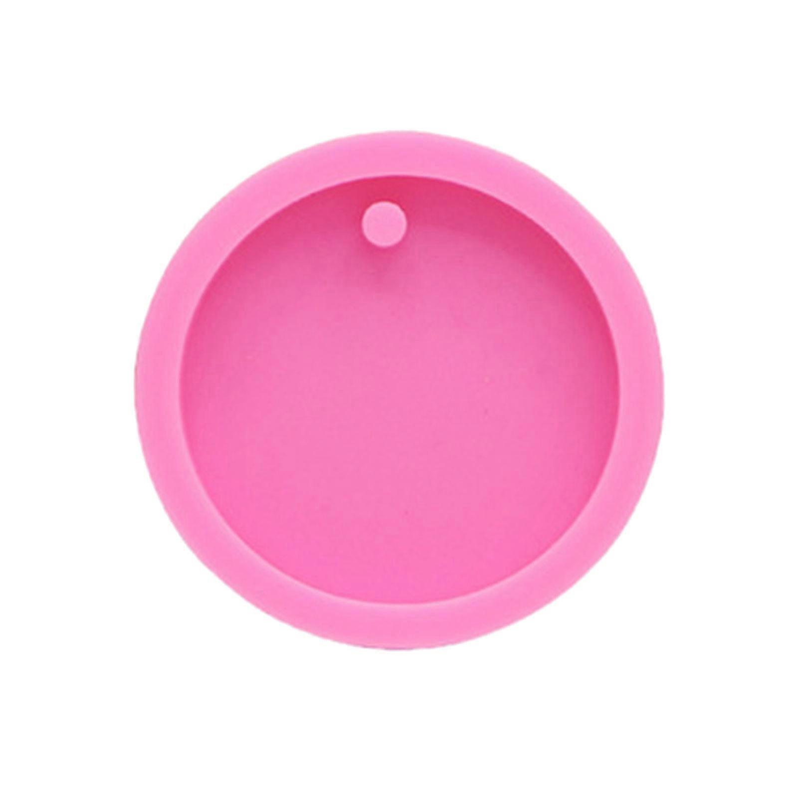 Round Dog Bones Hanging Tag UV Crystal Epoxy Mold Listed Pendant Silicone Mould DIY Crafts Jewelry Casting Tool S