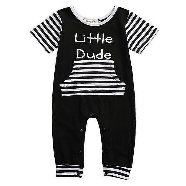 Baby Boy Romper Little Dude Cotton Jumpsuit