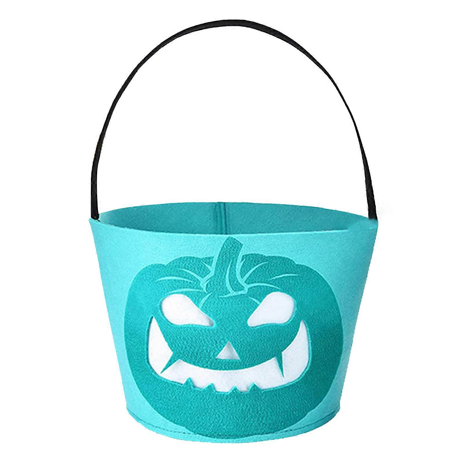 Halloween Portable Candy Basket Small Children's Candy Jar Performance Props Suitable for Mantel Shelf Table