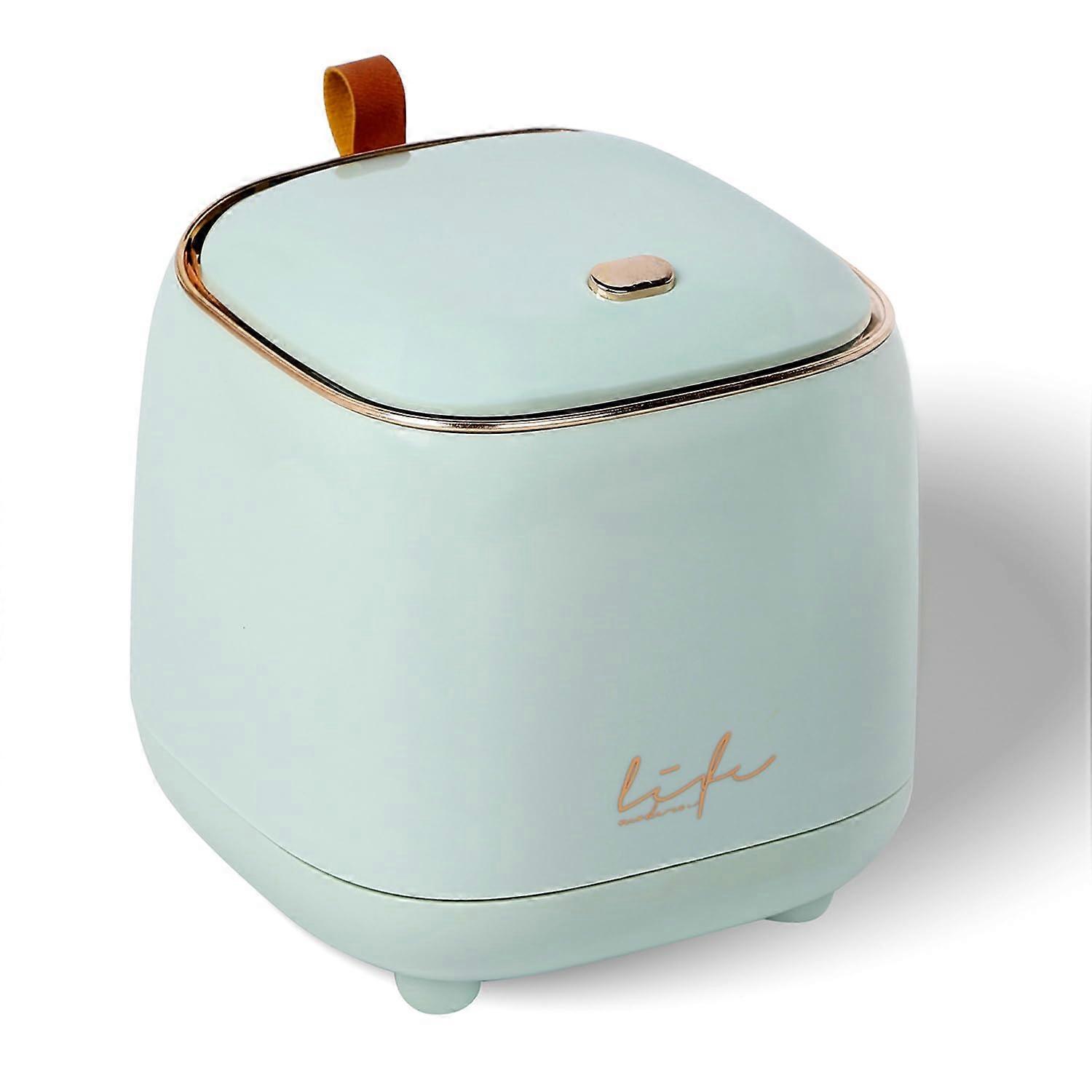 Cute Trash Can Mini Trash Bin for Desk, Pop Up Trash Can for Camping SUV, Drive Auto with Locking Lid Press