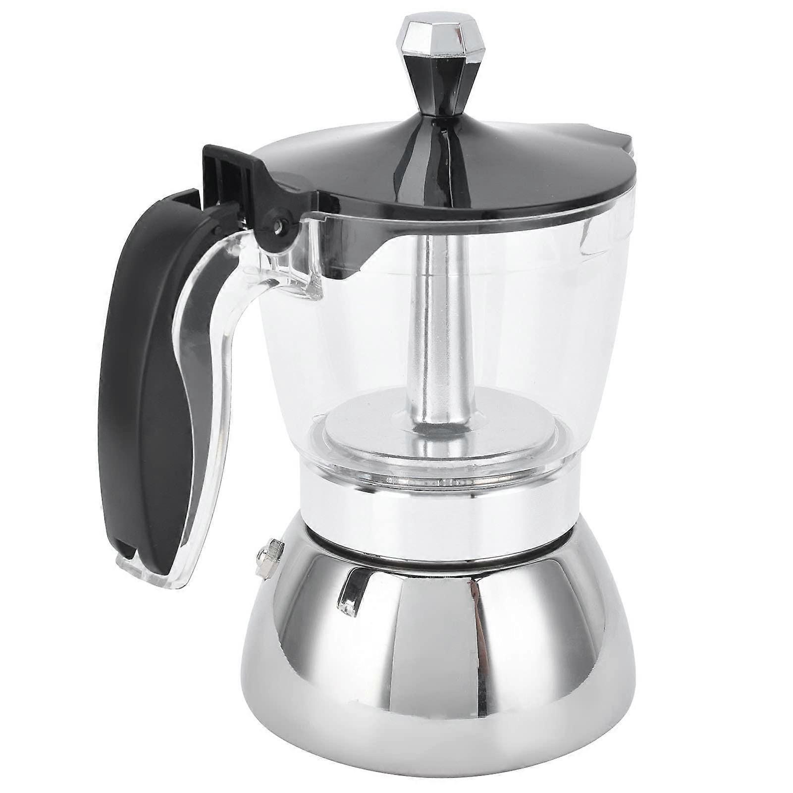 Coffee Pot, Stainless Steel Pot, with Heat Insulation Handle, for Household Make Cappuccino, Milk,Macchiato and Mocha