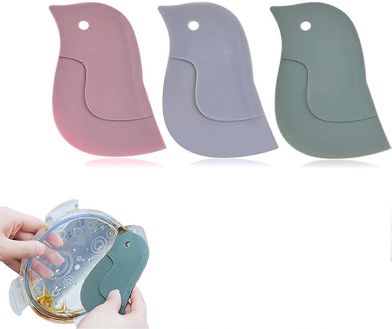 3 Pieces Penguin Scraper, Oil Spatula Scraper, Kitchen Scraper, Penguin Shaped Scrapers, Easy to Use, Scrapers Multi-Function Kitchen Tool, for Kitche