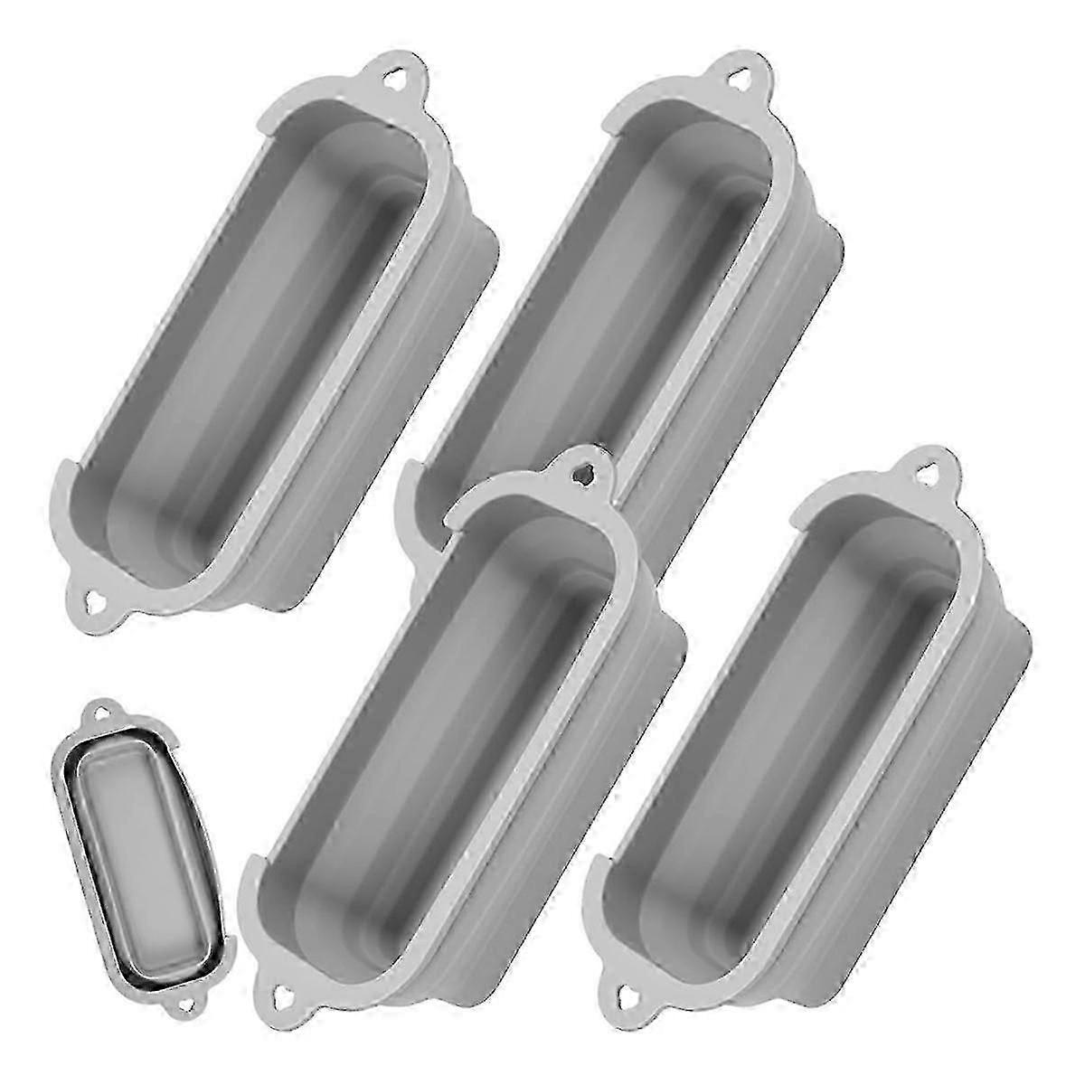 4 Pcs Grease Cup Liners Compatible for 17In, 22In, 28In, 30In Griddle, Reusable Silicone Grill Grease Catcher