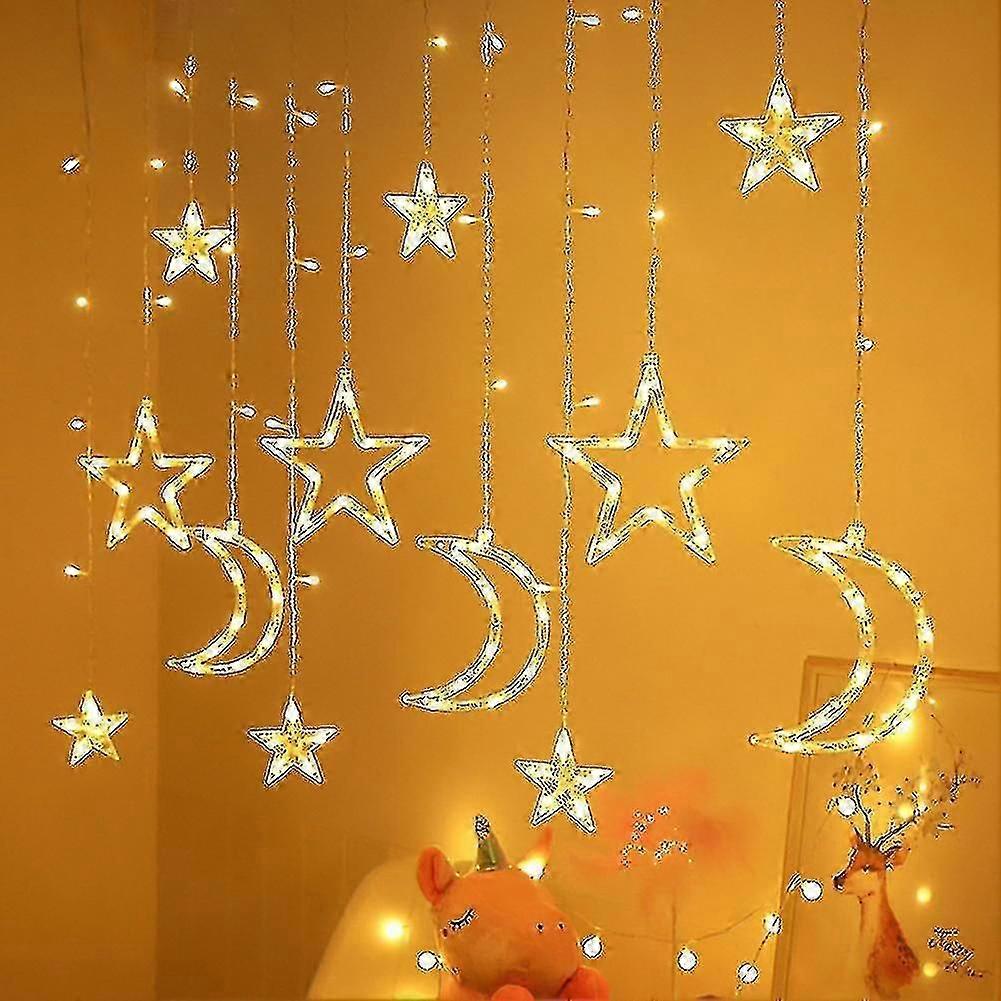 Remote Control Stars And Moon Light String