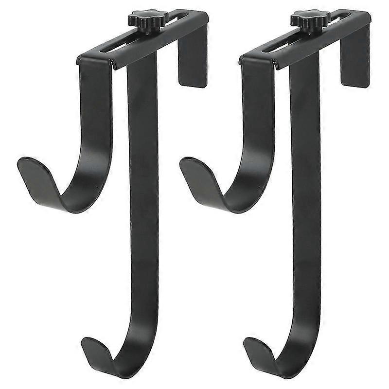 2個のプールポールハンガー調整可能な金属鉄プールポールフックハンガープールアクセサリー -